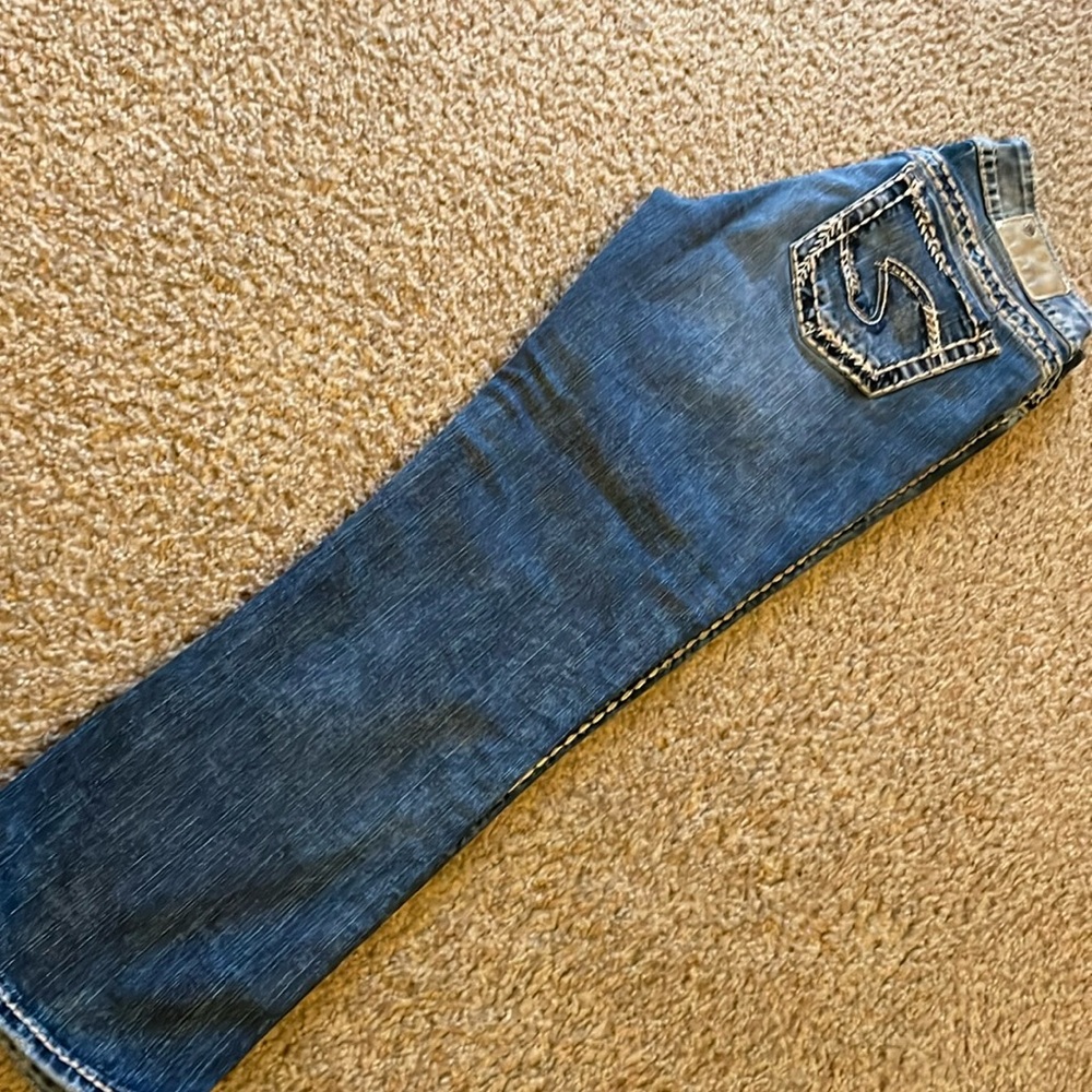 Silver Suki Mid Capris size W28/L22 1/2
